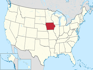 Iowa Karte