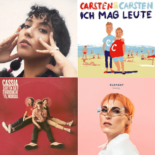 Verschiedene Albumcover der Playlist KW 18